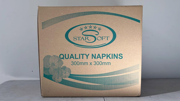 1 Carton Star Soft Pack of 500 Quality Napkins 30x30cm Lunch Napkins Restaurant