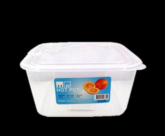 2L Plastic Fresh Food Container w Lid Container #3651
