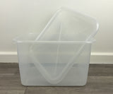 15L Plastic Storage Box w Lid Container #4088
