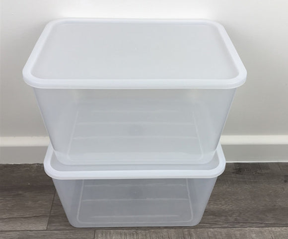 9L Plastic Storage Box w Lid Container #3470