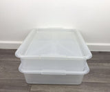 12L Plastic Underbed Storage Box w Lid Storage Container #4491