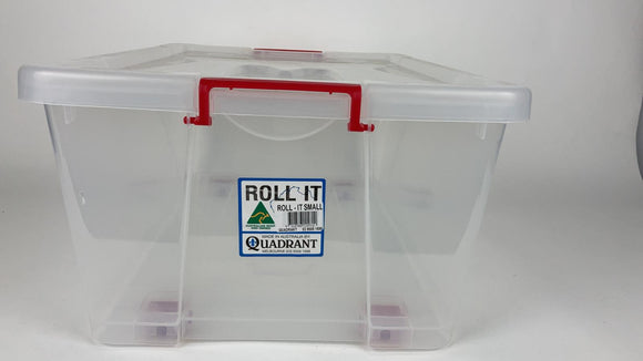 Roll It Small Container Storage With Lid Clip Lock Transparent Plastic #4712