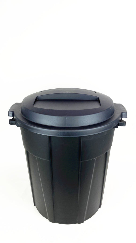 60L Dome Black Bin Kitchen Garbage Recycling Garden Waste Outdoor