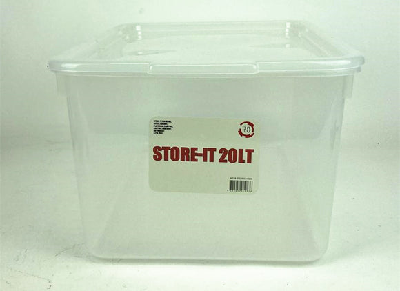 20L Plastic Food Box w Lid Container #0536