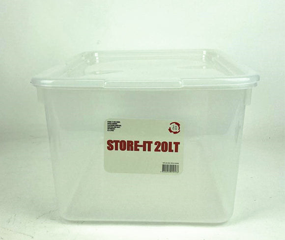 20L Plastic Rectangle Basin With Lid #0536