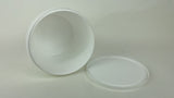 Plastic White Bucket Round With/Without Lid 5L