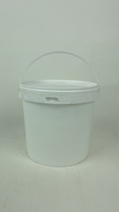 Plastic White Bucket Round With/Without Lid 5L