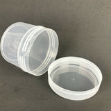 1L / 2L Plastic Clear PP Round Jar 130mm Diameter Screw Lid Food Storage Box