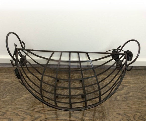 40x30x25cm Metal Black Fruit Basket wtih Handle JBA3096