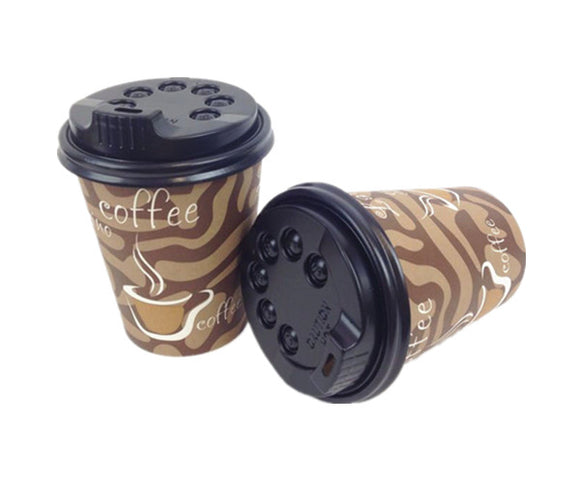 12pcs 250ml Paper Cups with Lid PC812