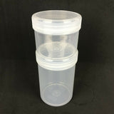 1L / 2L Plastic Clear PP Round Jar 130mm Diameter Screw Lid Food Storage Box