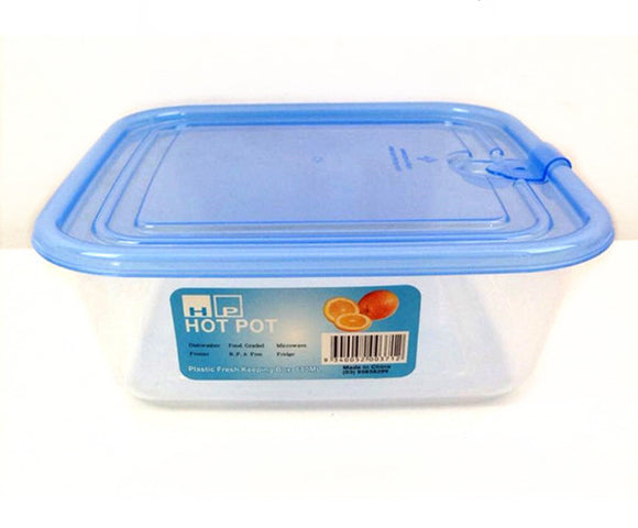 680ml Plastic Fresh Food Box w/ Lid Container #3712