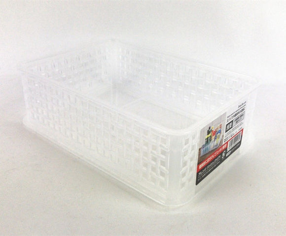 17x24x7cm Plastic White Rectangle Basket Organizer D5029