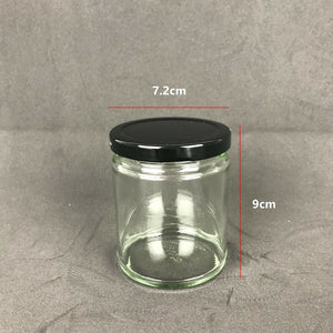 190ml Flint Glass Panelled Spice Jars Food Jar Twist On Lid 1657-FL(PD-68)