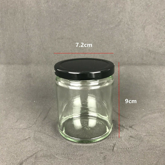 190ml Flint Glass Panelled Spice Jars Food Jar Twist On Lid 1657-FL(PD-68)