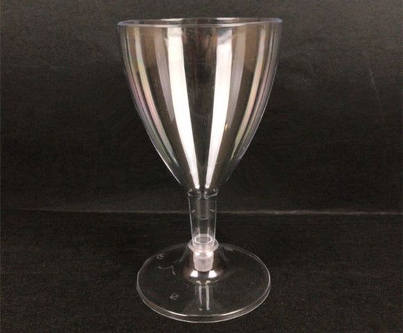 6pcs 150ml Plastic Wine Cups Transparent Reusable P5397