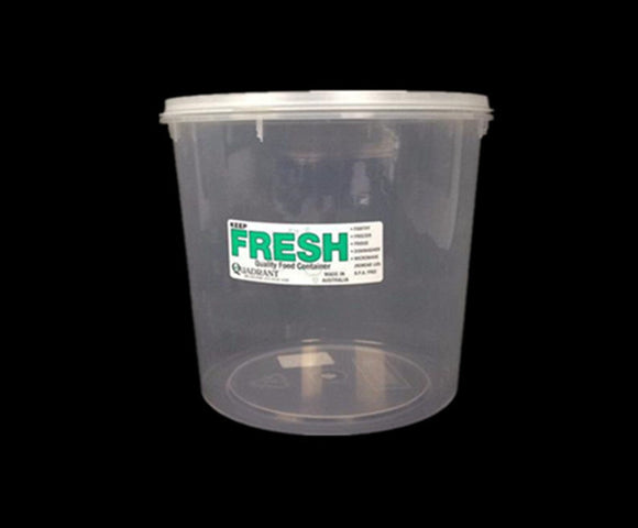5.6L Plastic Round Food Storage w Lid Container #4248