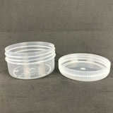 250ml 500ml Plastic Clear PP Round Jar 95mm Diameter Screw Lid Food Storage Box